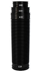 Соединительная труба U45 D 125-125/110/100 мм