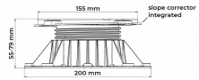 DPH-3-PH5 55-79 мм регулируемая опора с корректором уклона